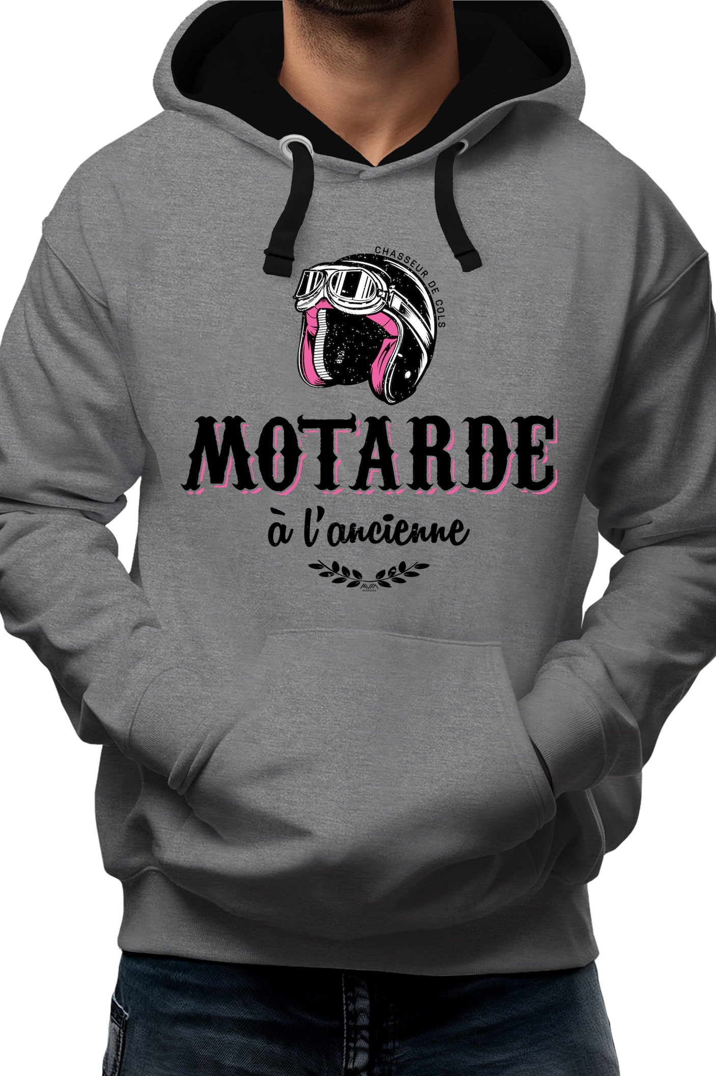 Sweat Adulte Motarde à l'ancienne