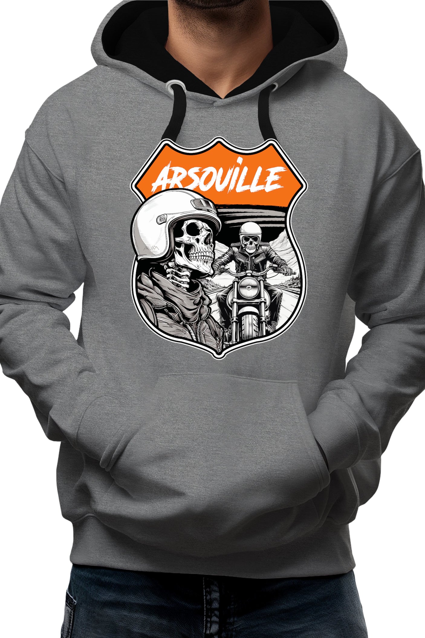 Sweat Adulte Arsouille tête de mort