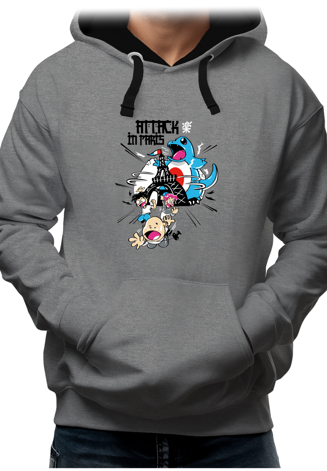 Sweat Adulte Attack In Paris Carapuce