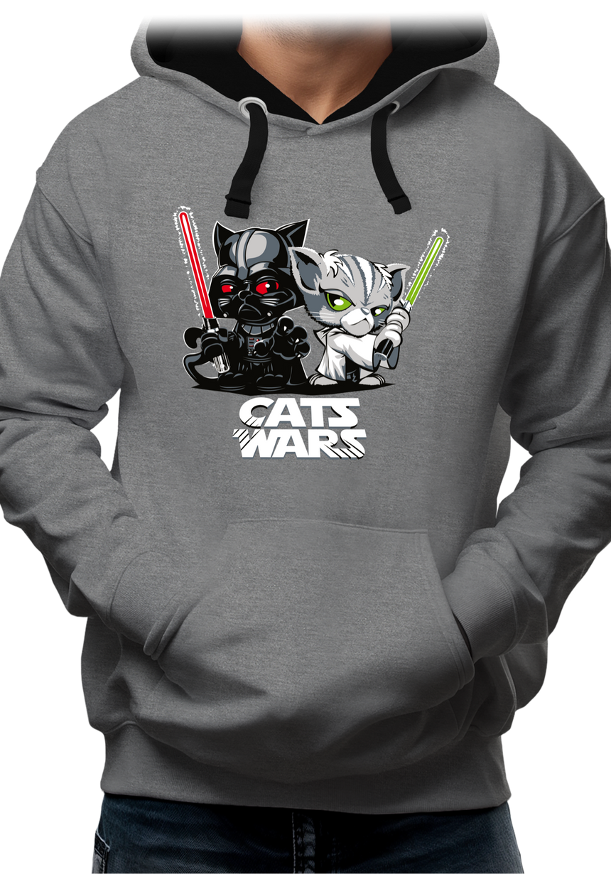 Sweat Adulte Cats Wars, le coté obscur des chats
