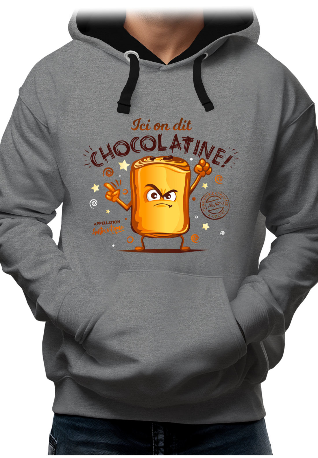 Sweat Adulte Ici on dit chocolatine !