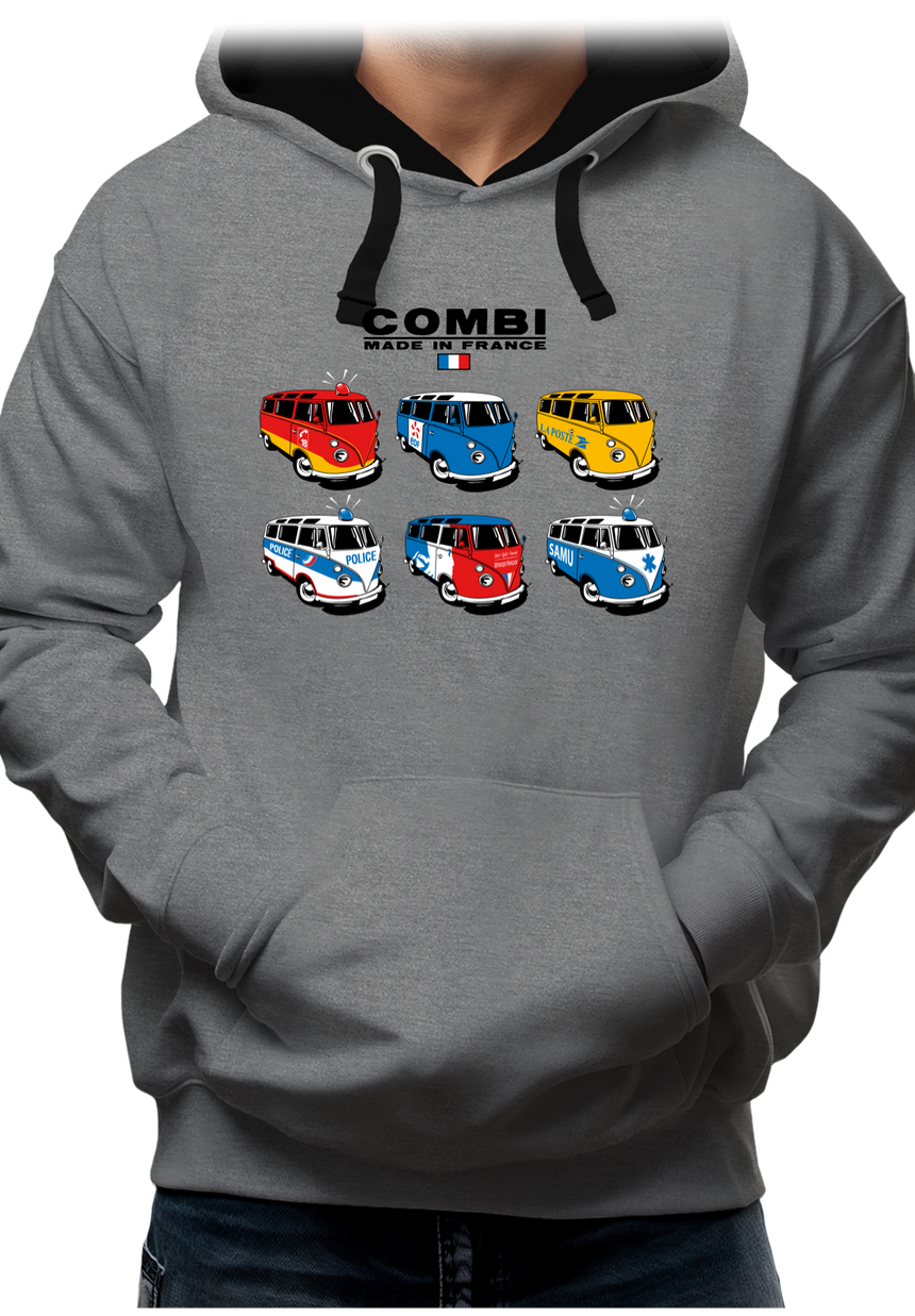 Sweat Adulte Combi de France, Pompier et Police