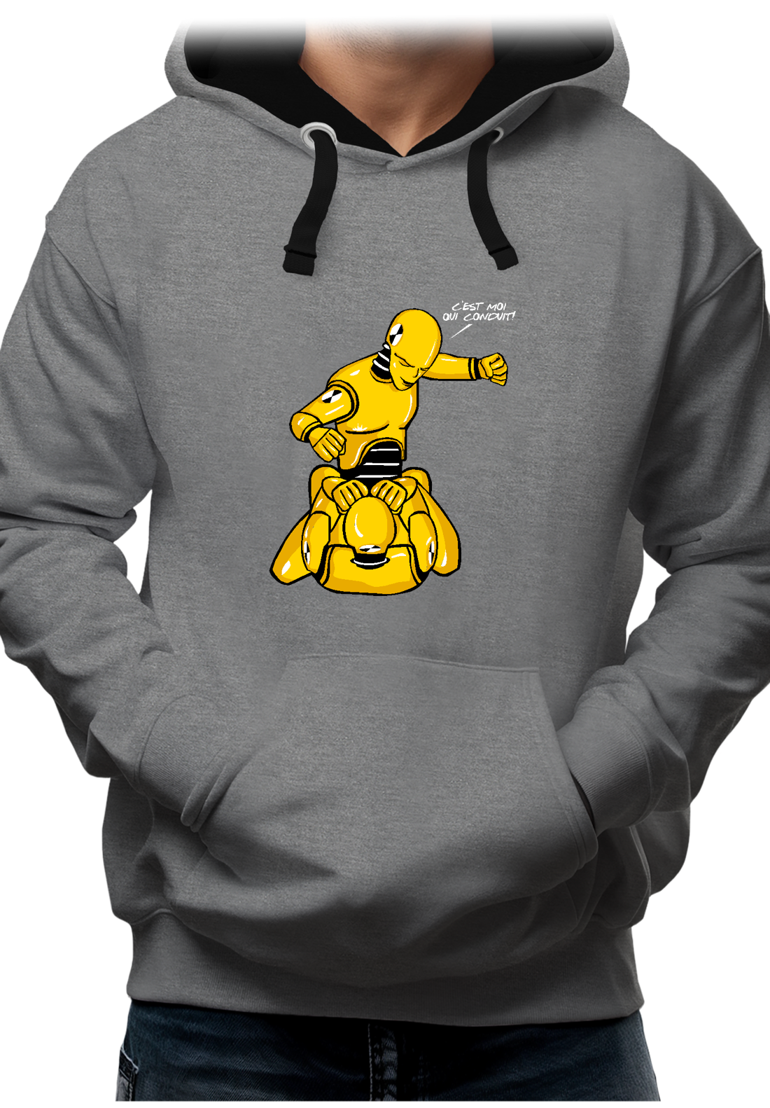 Sweat Adulte Mannequin crash test qui conduiras