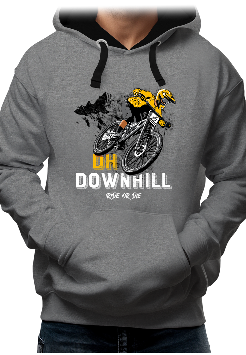 Sweat Adulte Vélo DH Downhill, Ride or die