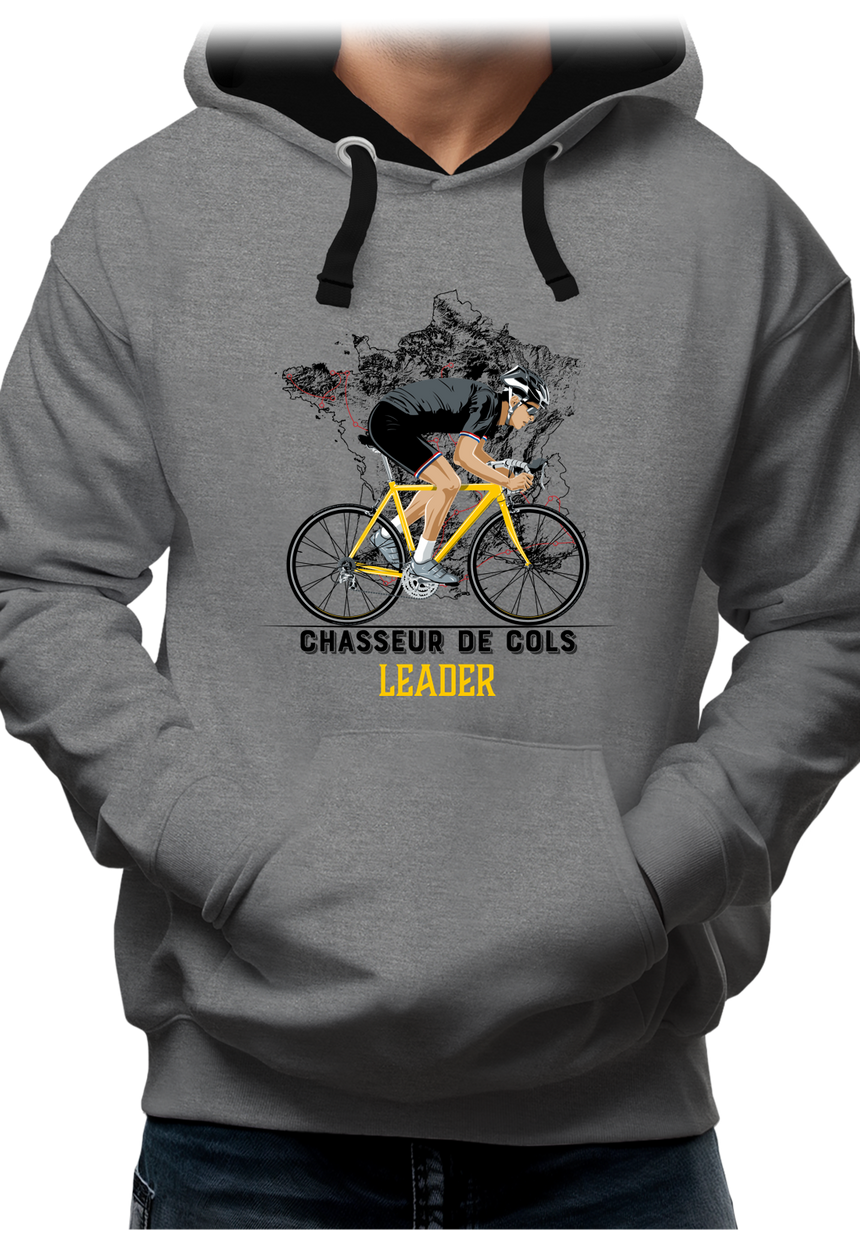 Sweat Adulte Chasseur de Cols en vélo - Leader