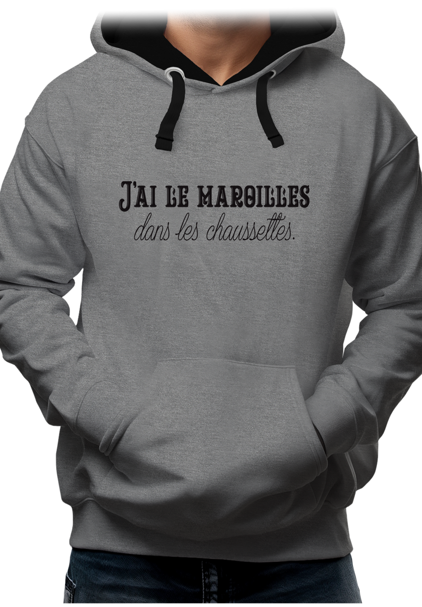 Sweat Adulte J'ai le maroilles dans les chaussettes