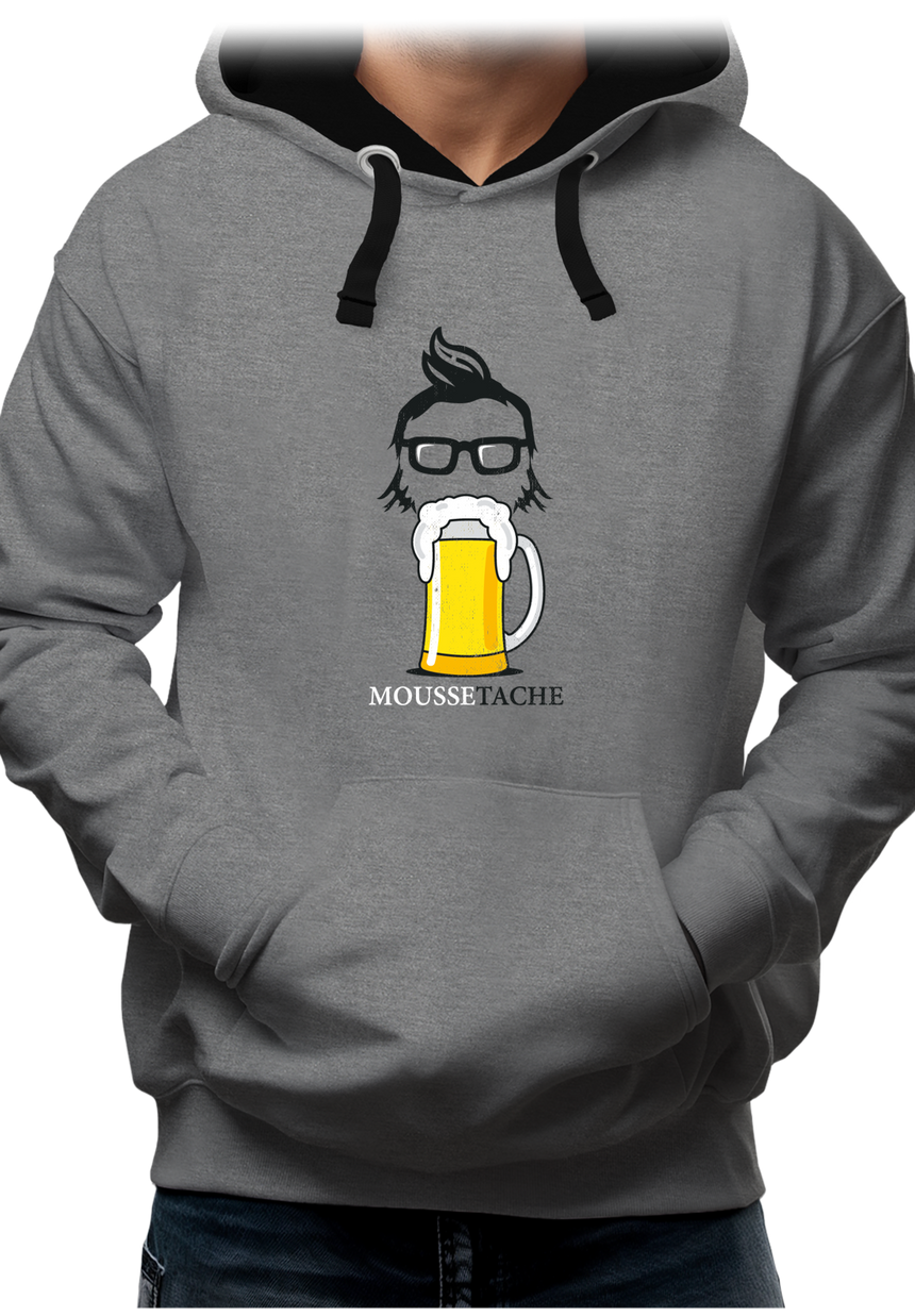 Sweat Adulte La mousse tâche avec la bière