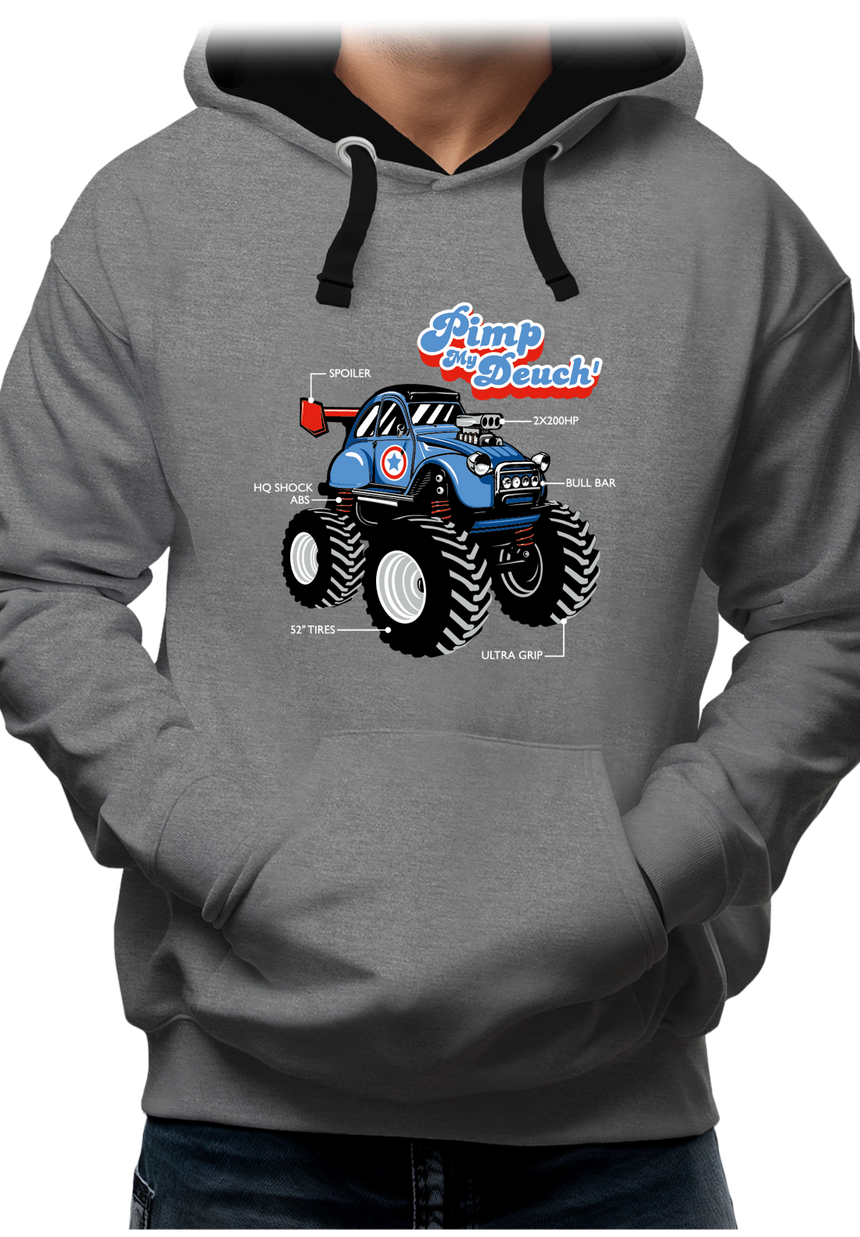 Sweat Adulte Voiture Monster 2CV