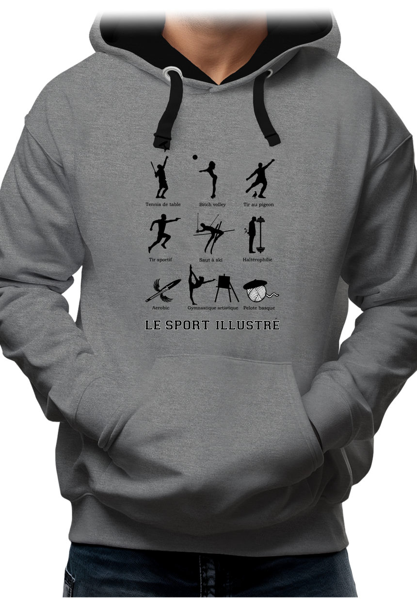 Sweat Adulte Sport Illustré made in Pays Basque