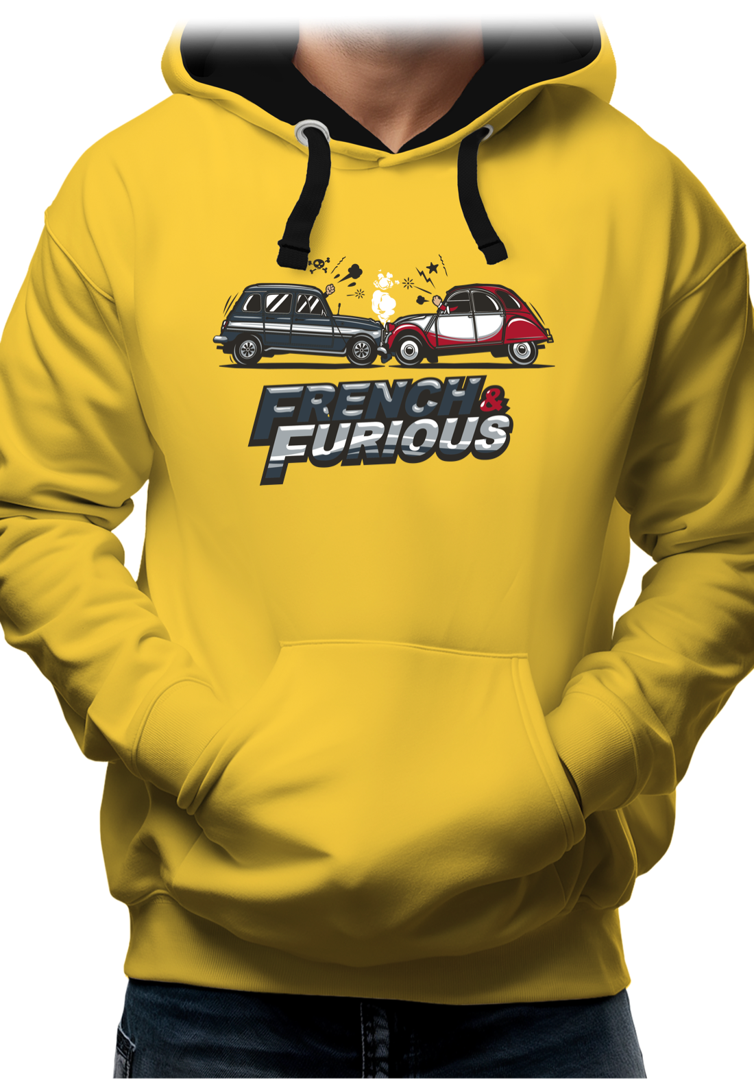 Sweat Adulte French & Furious 4L contre deuch