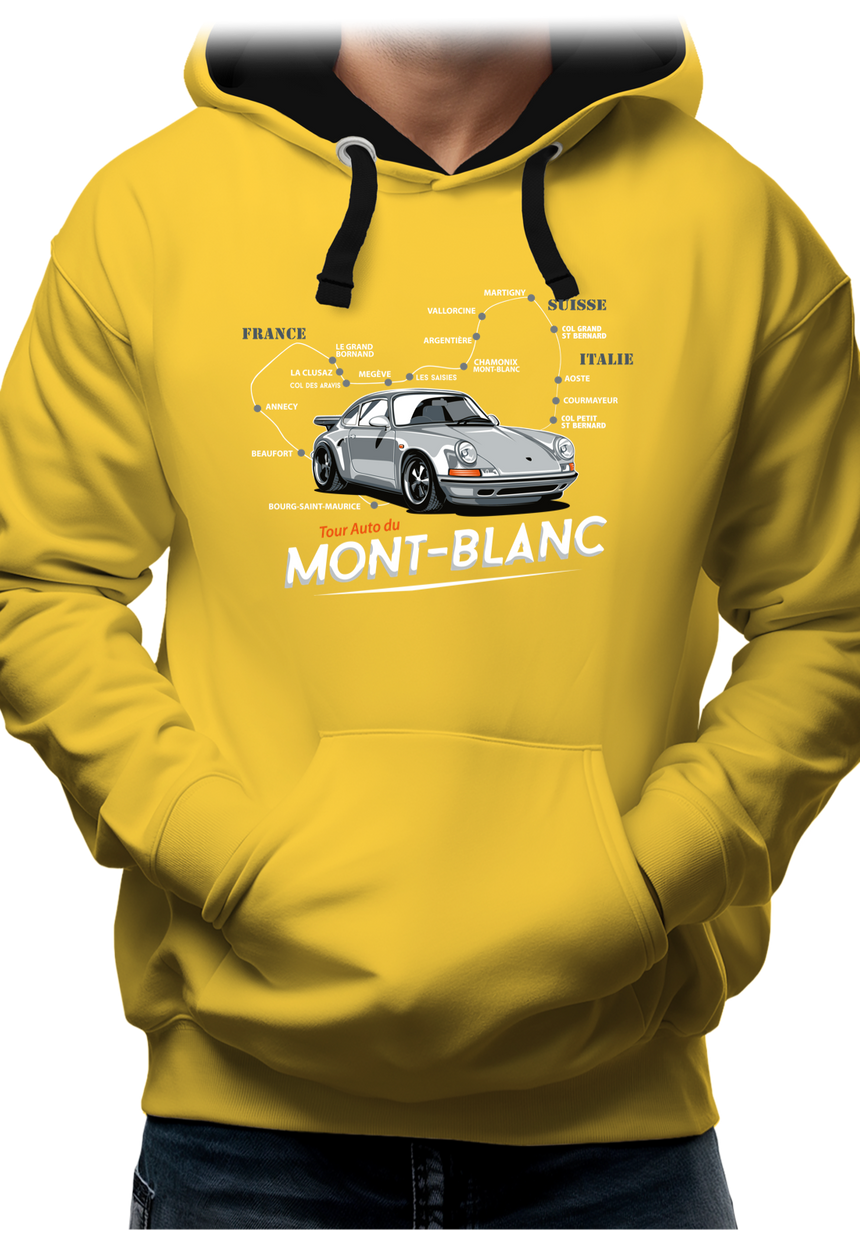 Sweat Adulte Le Tour du Mont blanc en Voiture Turbo