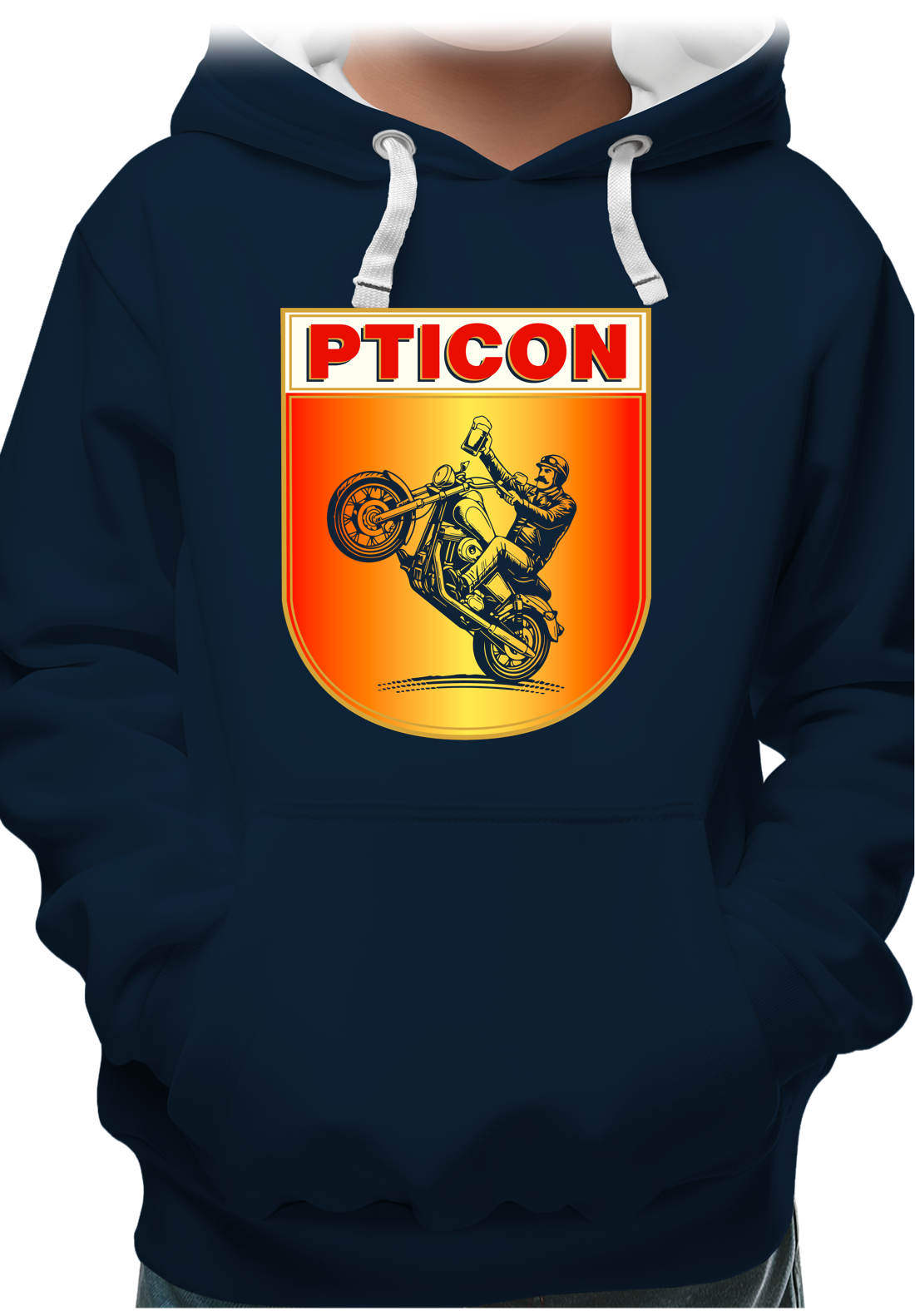 Sweat Adulte Pticon la bière des motards fou