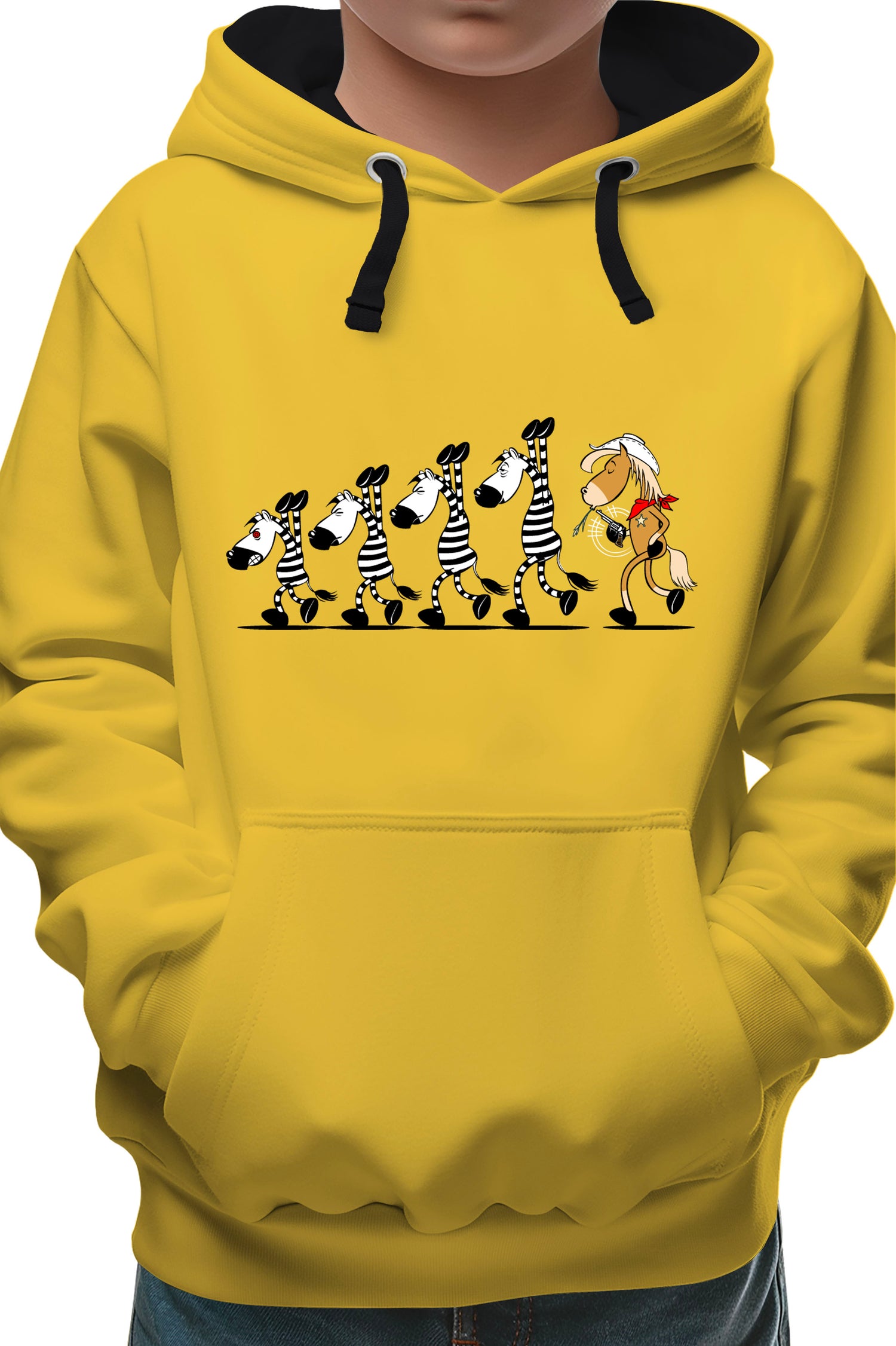 Sweat Enfant Fin de cavale zèbre et cheval