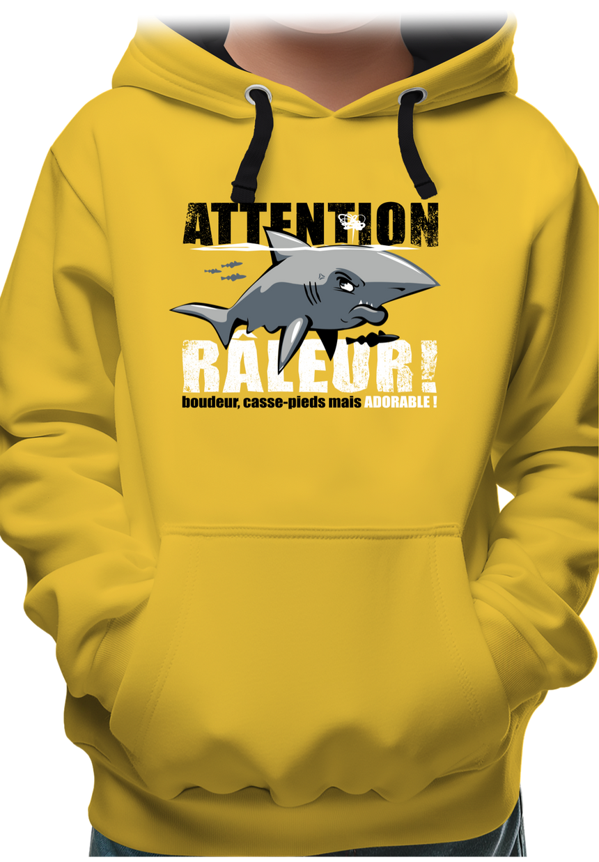 Sweat Enfant Attention requin râleur