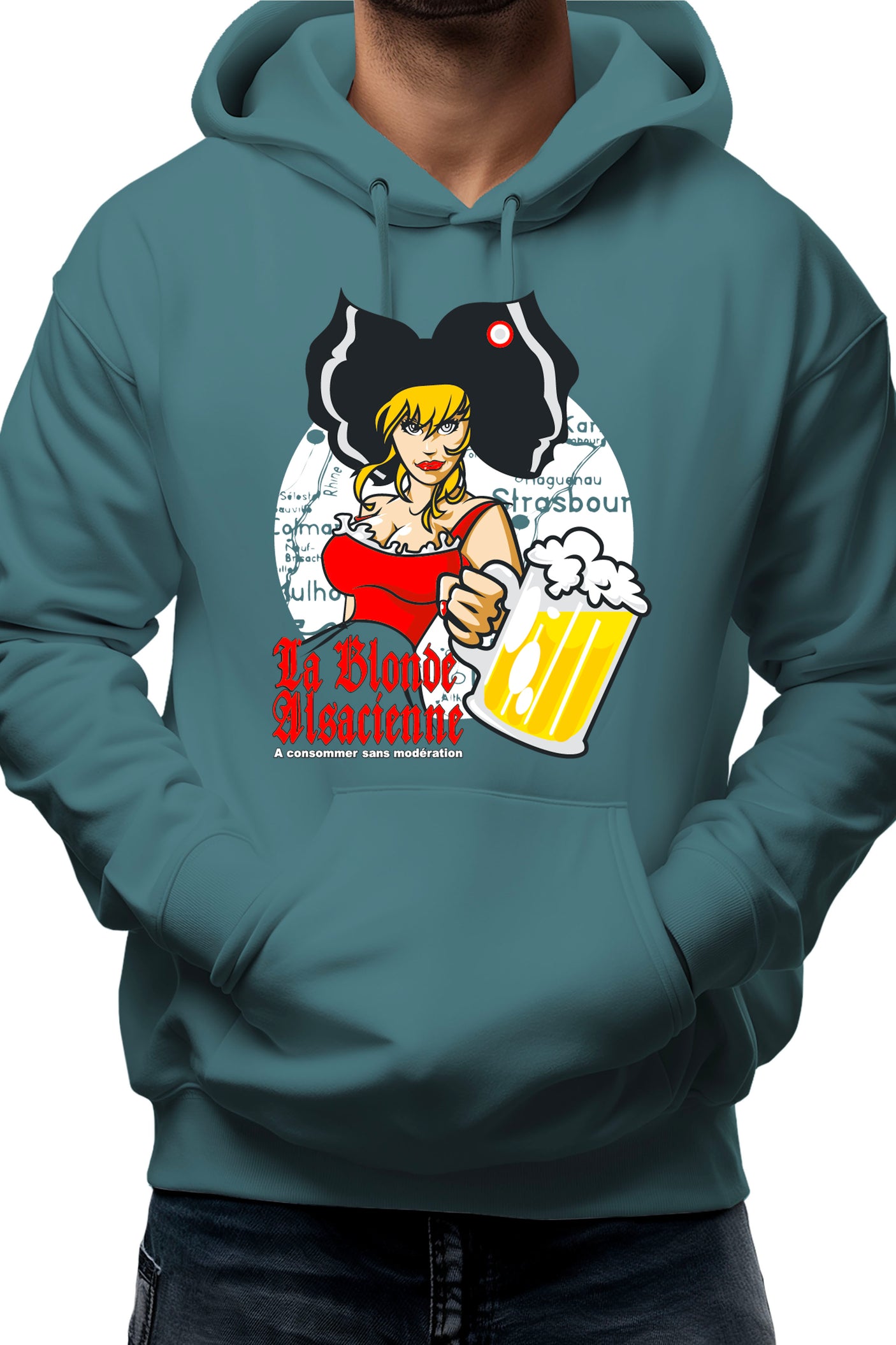 Sweat Adulte La blonde alsacienne