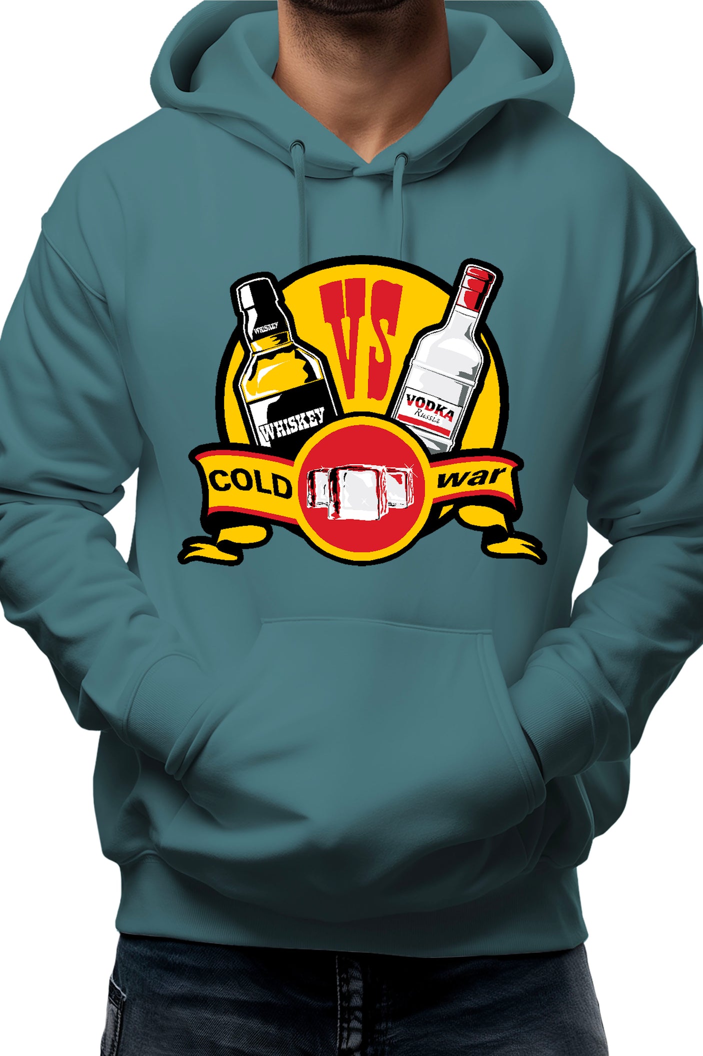 Sweat Adulte Coldwar whisky contre vodka