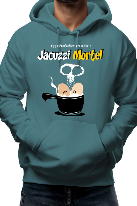 Sweat Adulte Des Oeufs dans un jacuzzi