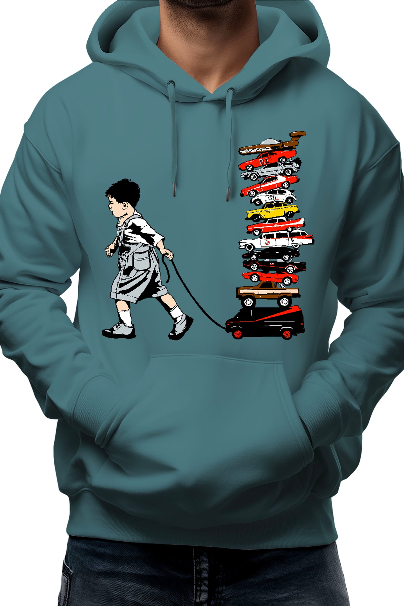 Sweat Adulte La Collection de voitures via les séries télé