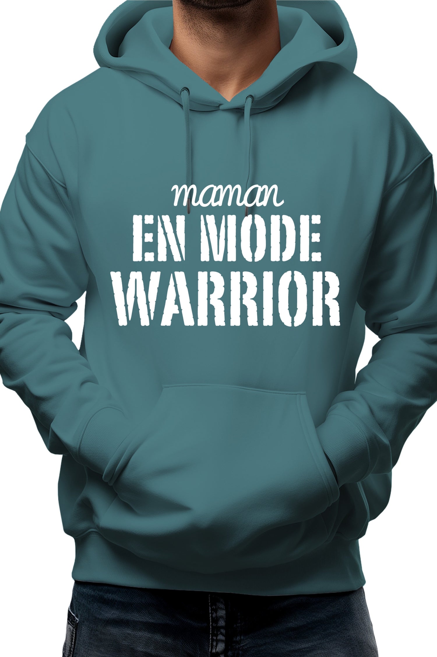 Sweat Adulte Maman en mode warrior