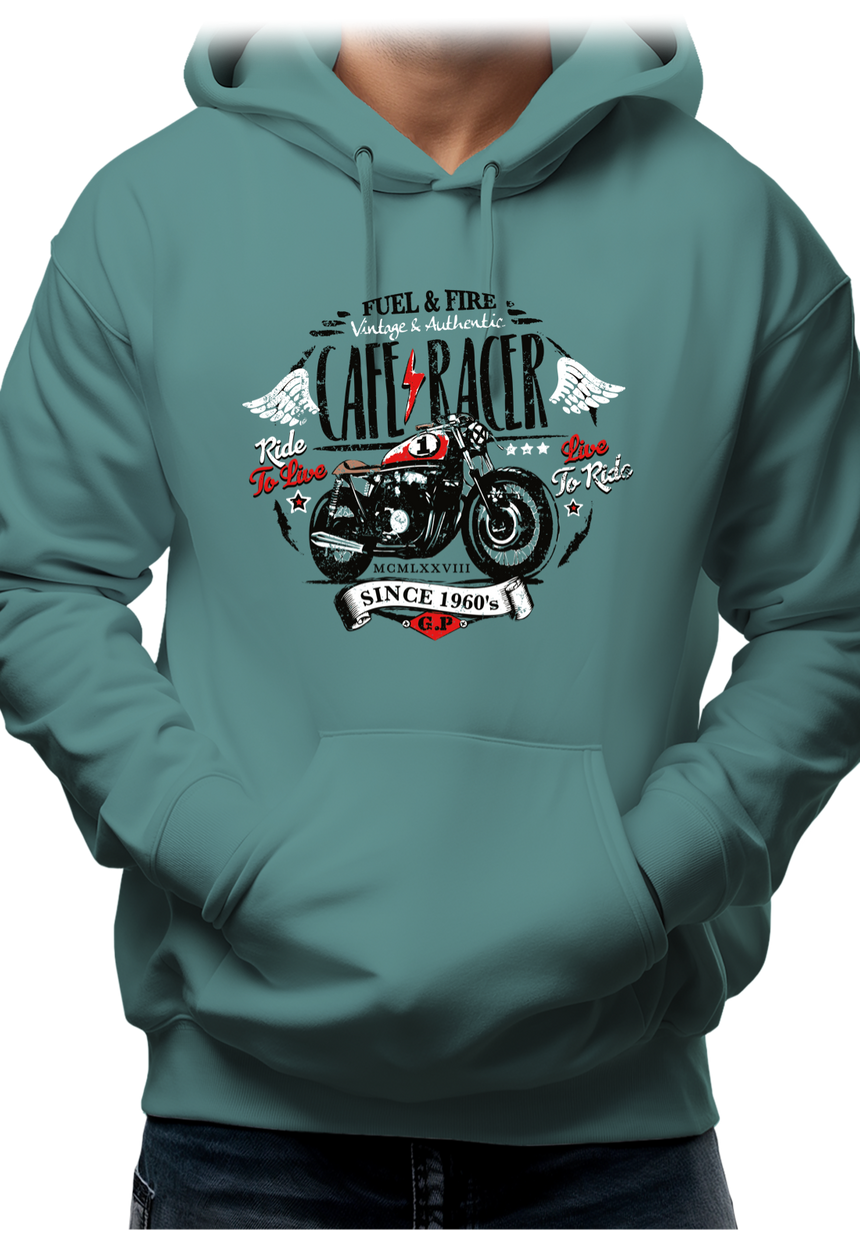 Sweat Adulte Moto Café racer