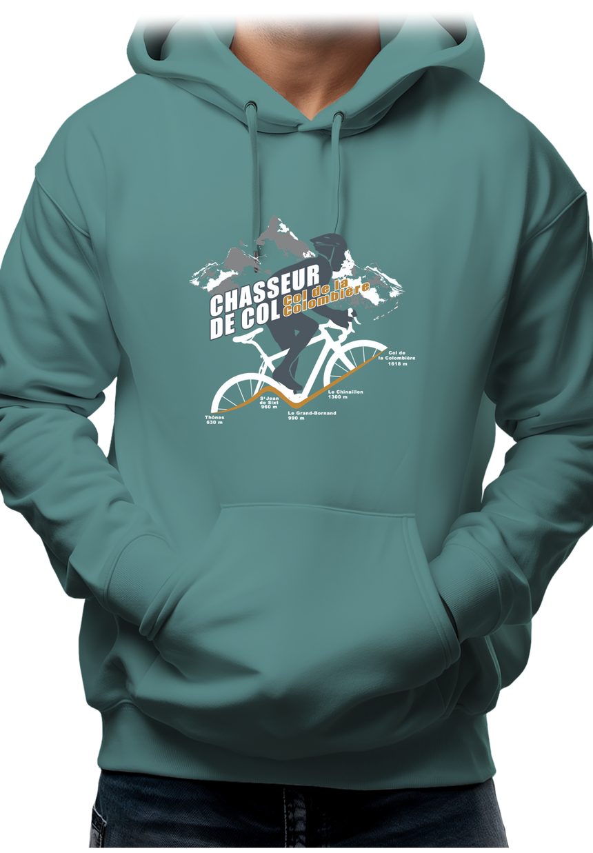 Sweat Adulte Vélo Chasseur de col Colombière