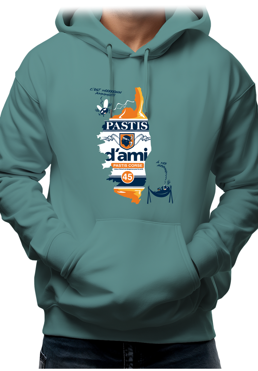 Sweat Adulte Pastis d'ami la boisson Corse