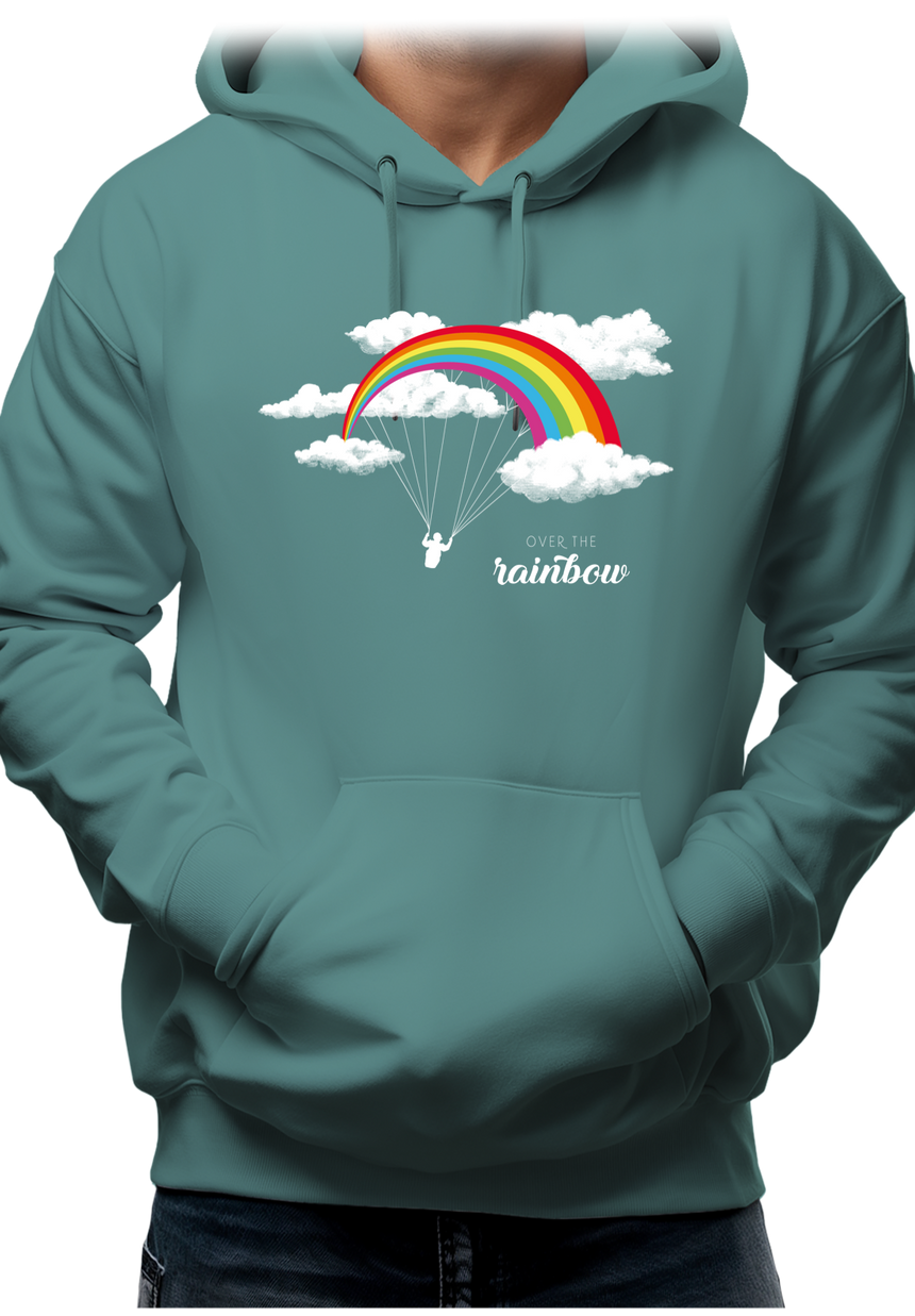 Sweat Adulte Parapente arc en ciel