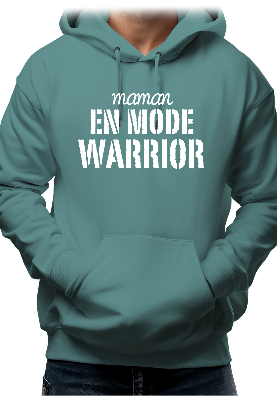 Sweat Adulte Maman en mode warrior