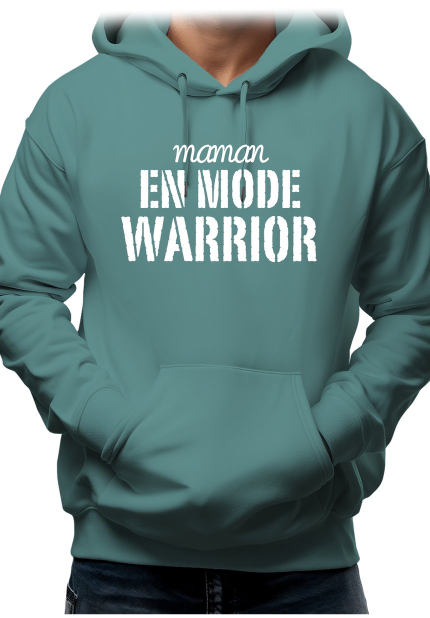 Sweat Adulte Maman en mode Warrior