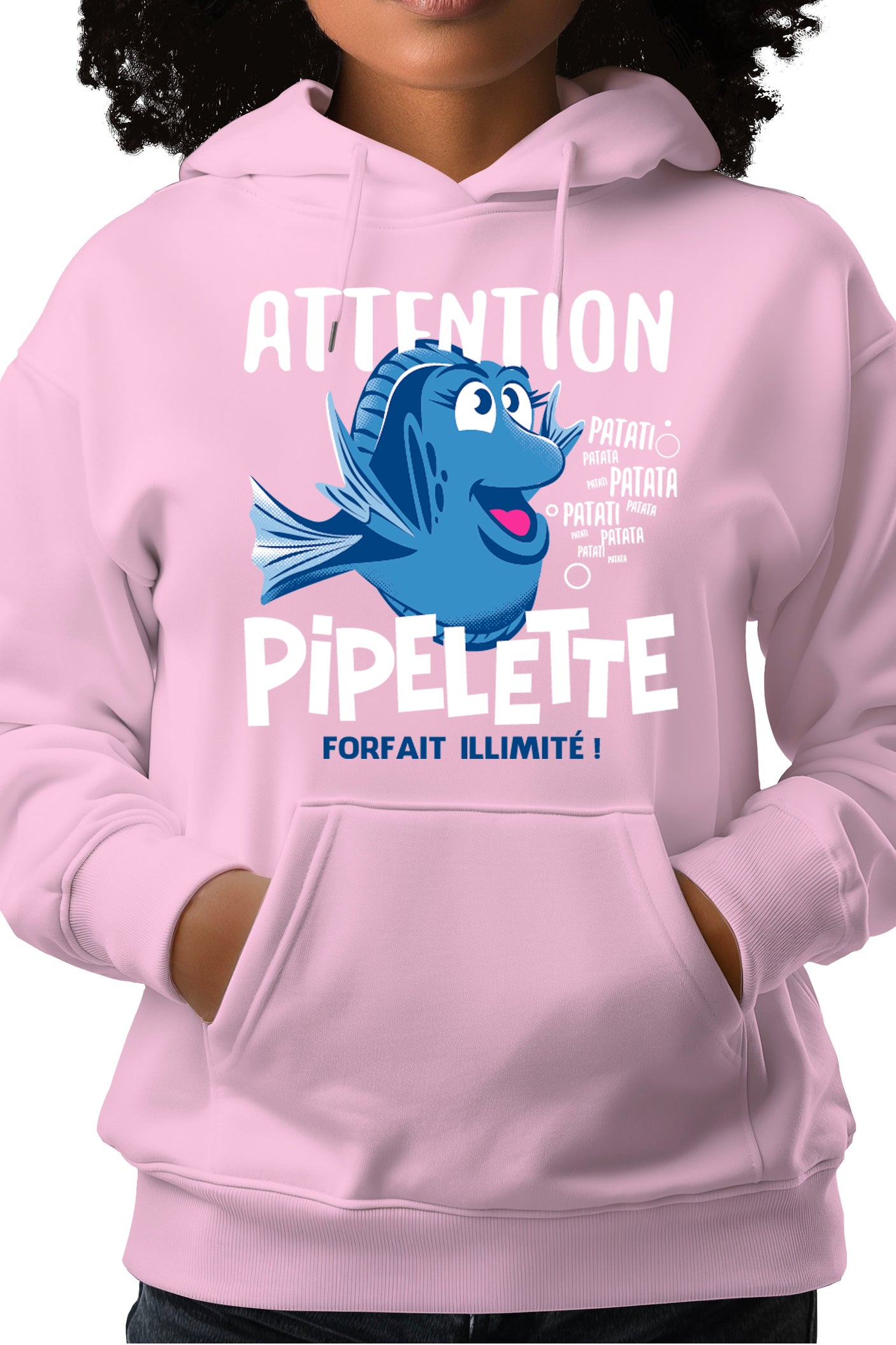 Sweat Enfant Attention poisson pipelette