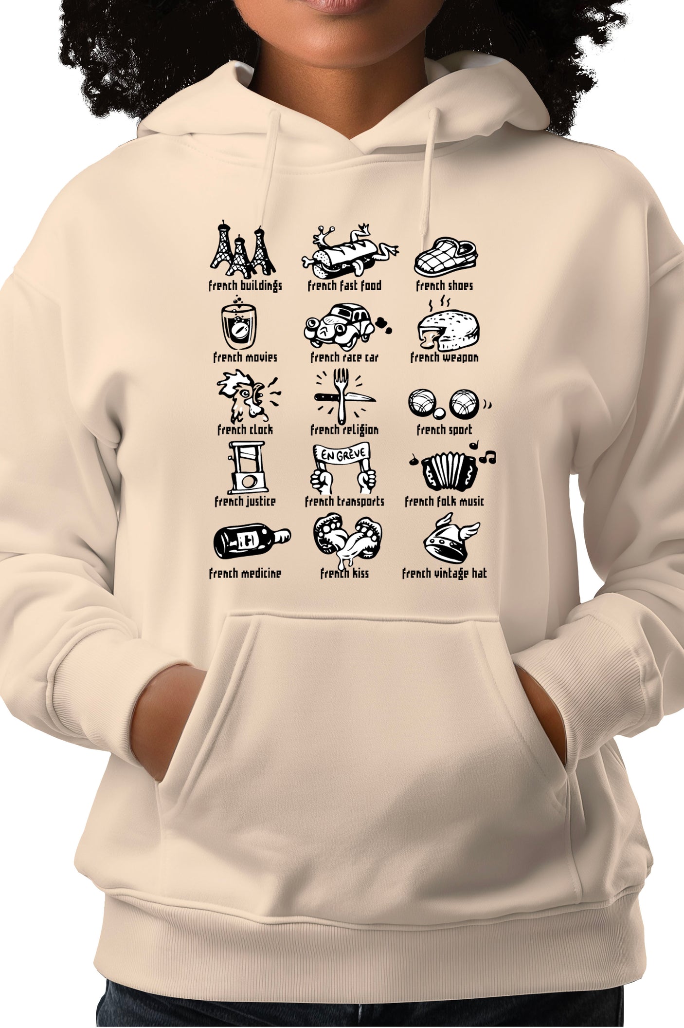 Sweat Adulte French French Symbol