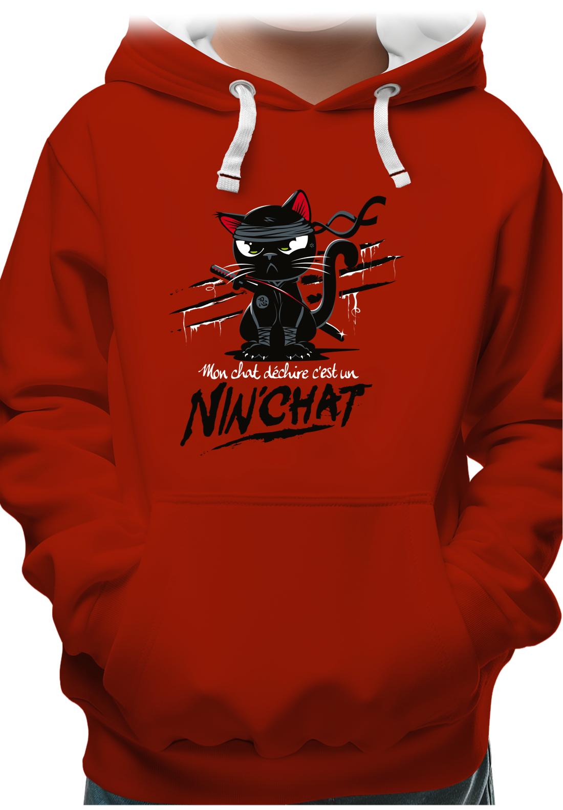 Sweat Enfant Mon chat déchire tout c'est un ninja