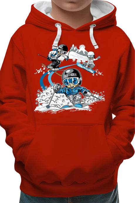 Sweat Enfant 3 garçons ski et surf