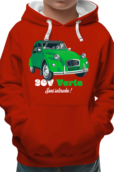 Sweat Enfant Deuch verte sans retouche