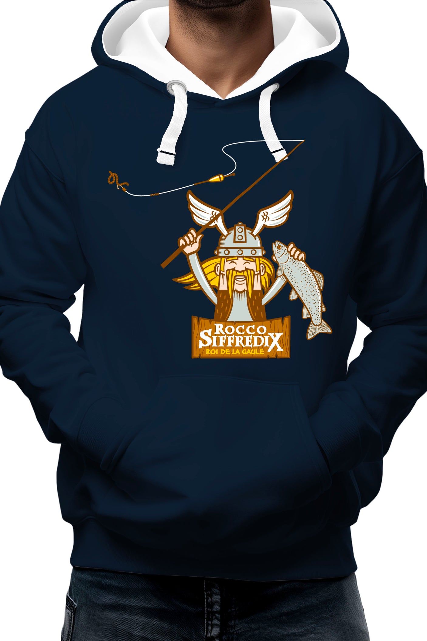 Sweat Adulte Pêcheur roi de la gaule