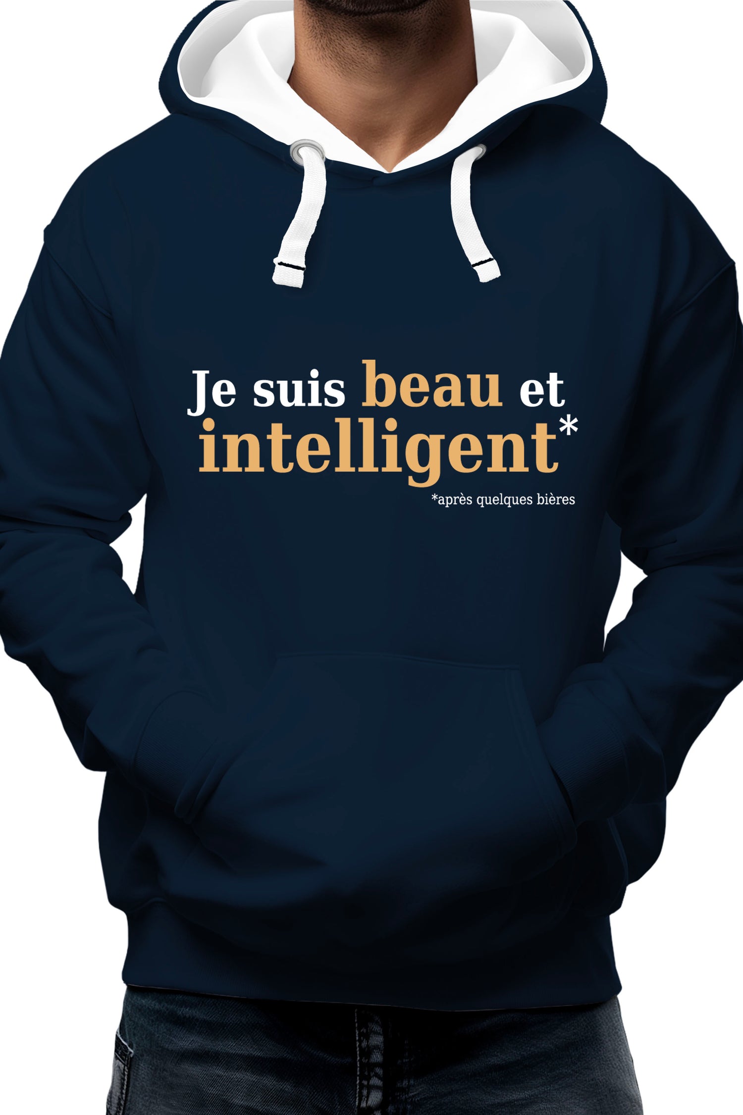 Sweat Adulte Beau et intelligent Or