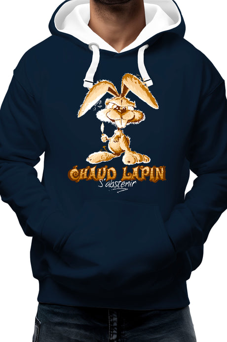 Sweat Adulte Chaud lapin s'abstenir