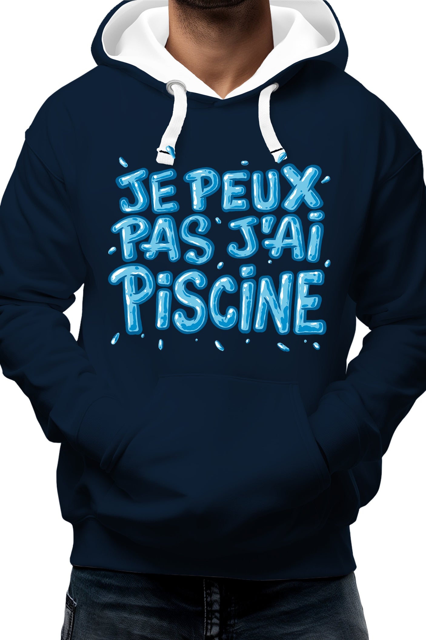 Sweat Adulte Je peux pas, j'ai piscine