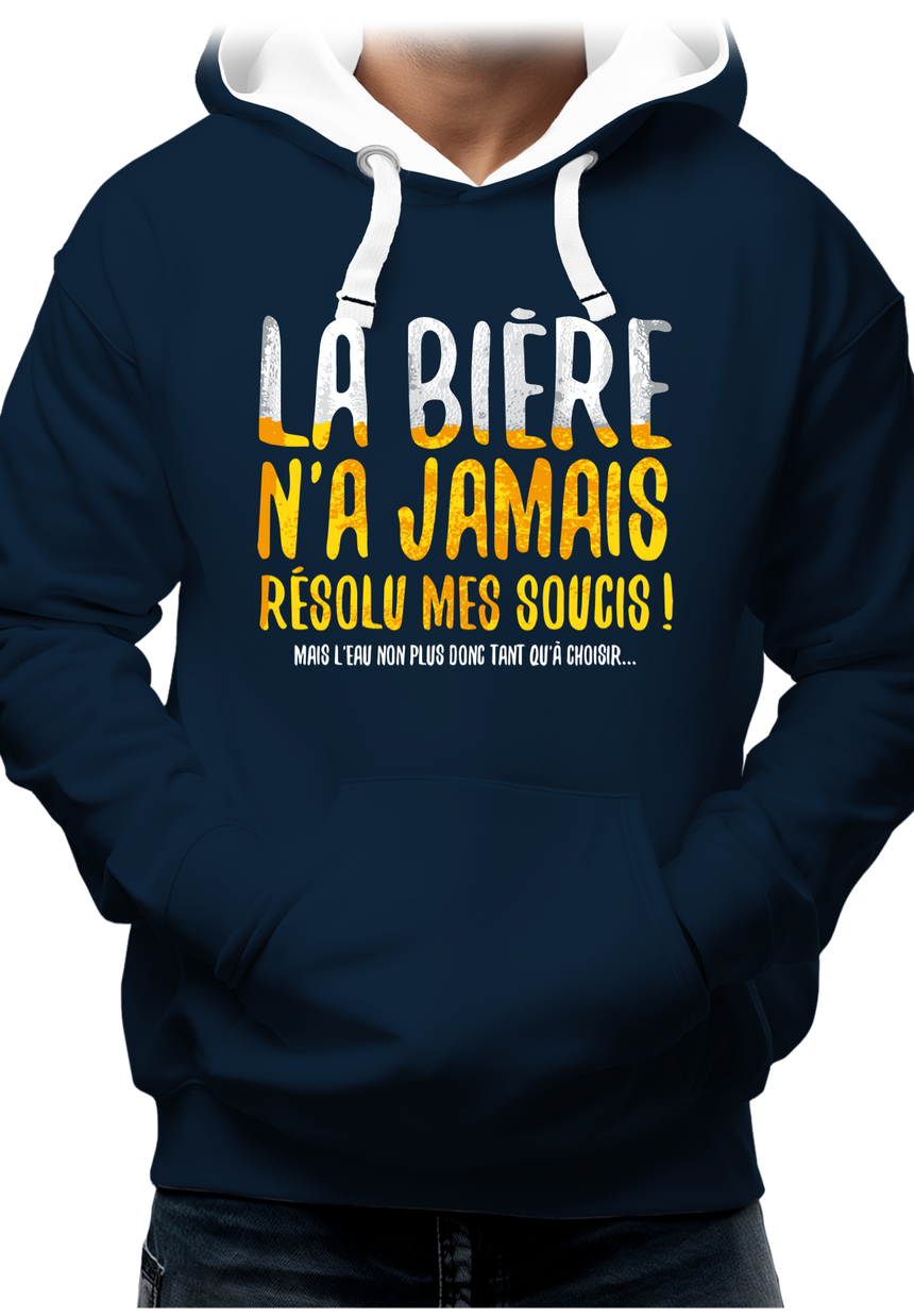 Sweat Adulte Alcool, la bière n'a jamais résolu mes soucis...