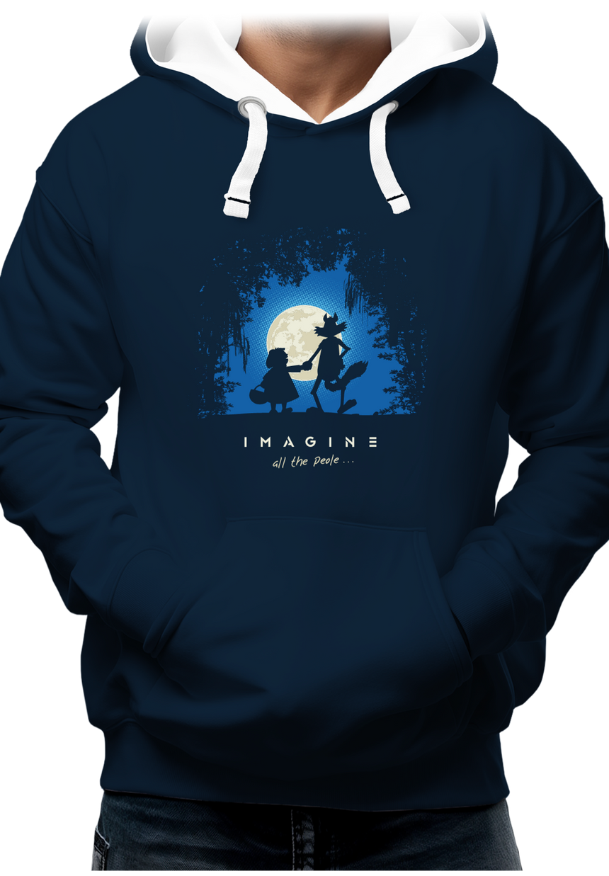 Sweat Adulte Conte loup et chaperon rouge