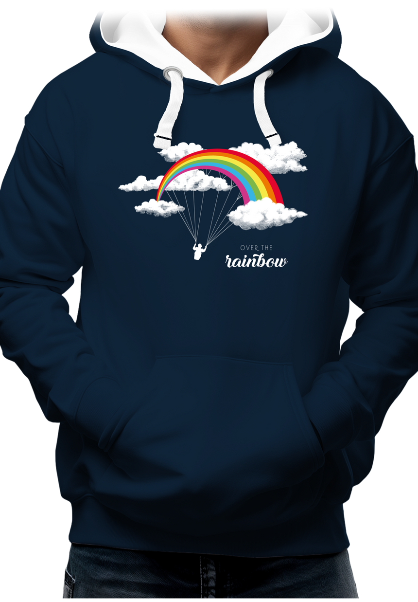 Sweat Adulte Parapente arc en ciel