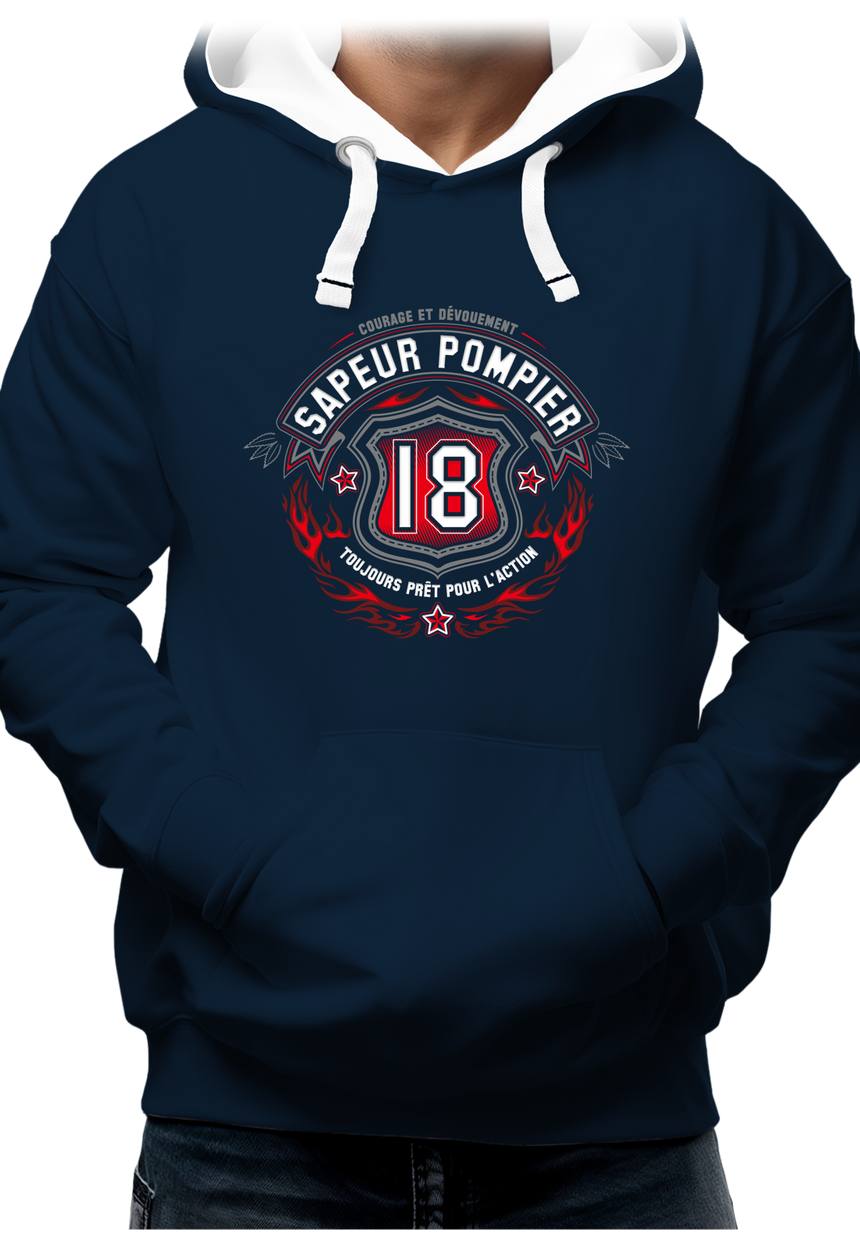Sweat Adulte Sapeur pompier