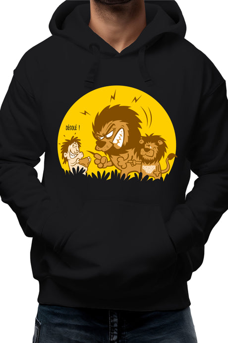 Sweat Adulte Lion et bébé