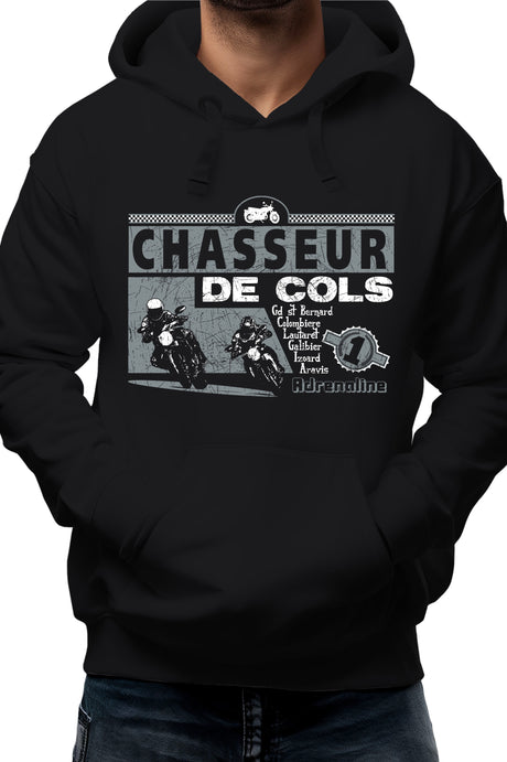 Sweat Adulte Chasseurs de cols adrenaline moto