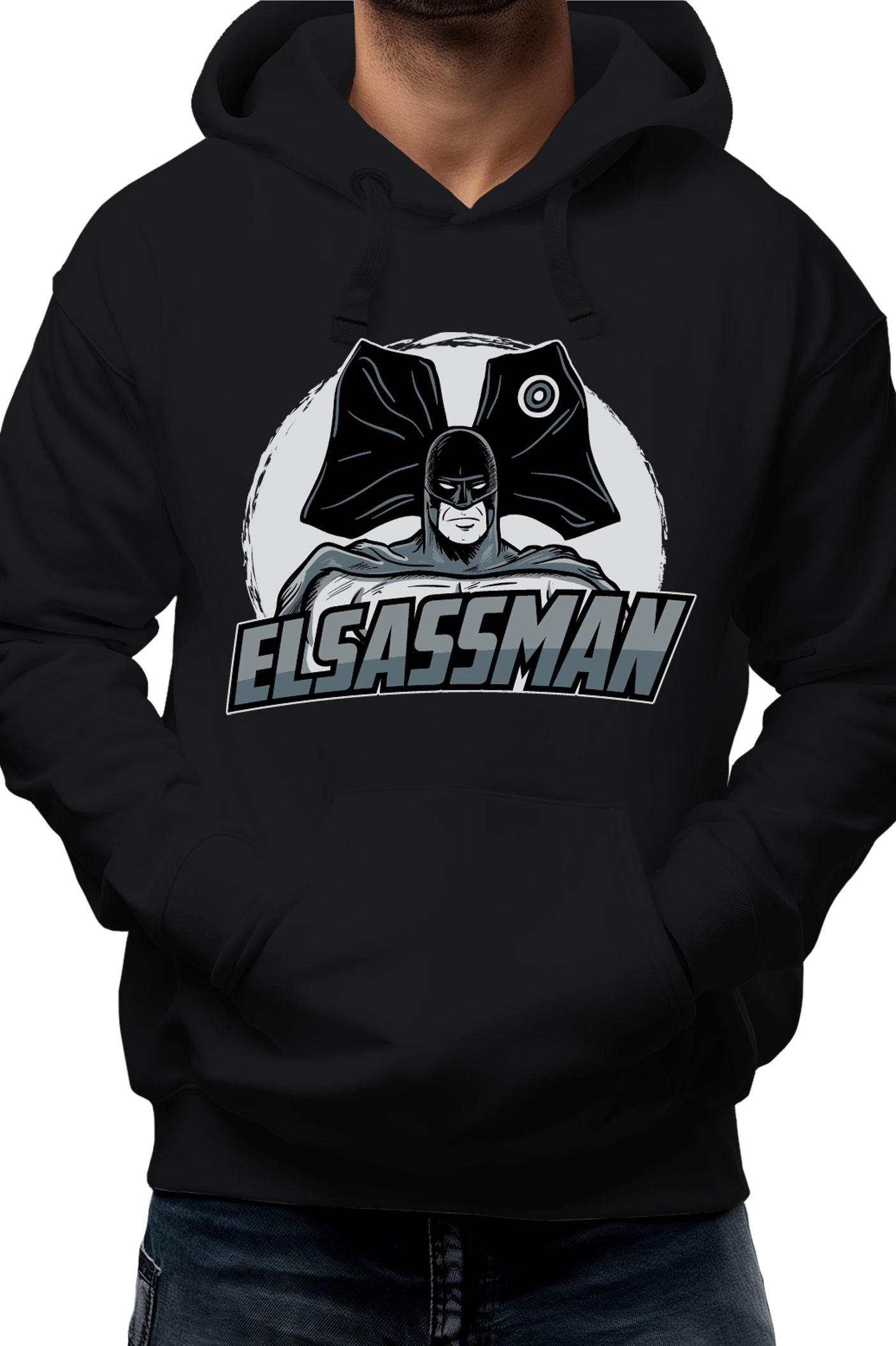 Sweat Adulte L'Alsacien qui a des super pouvoirs