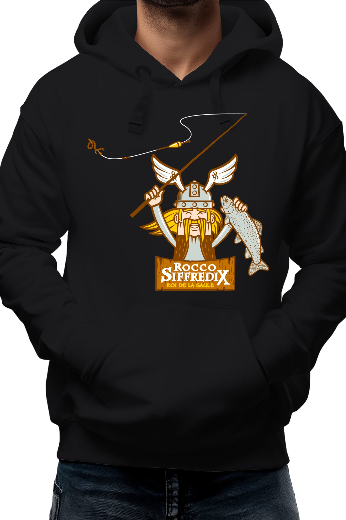 Sweat Adulte Pêcheur roi de la gaule