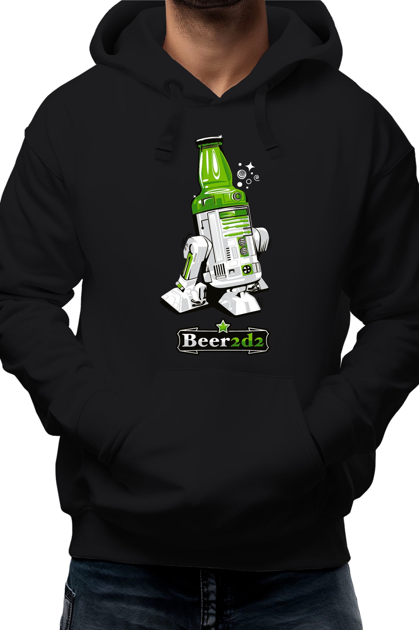 Sweat Adulte Beer2d2 la bière contre attaque