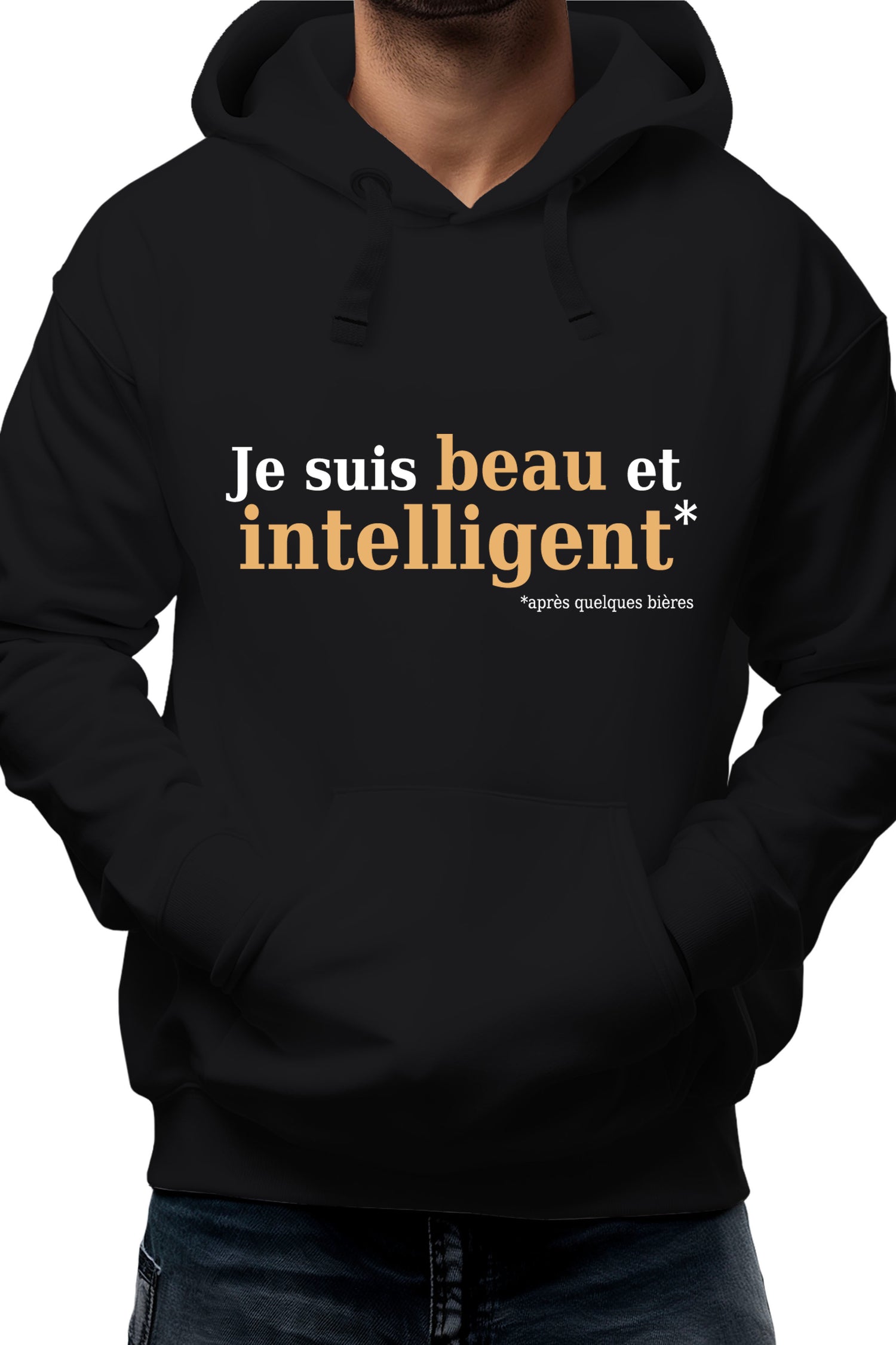 Sweat Adulte Beau et intelligent Or