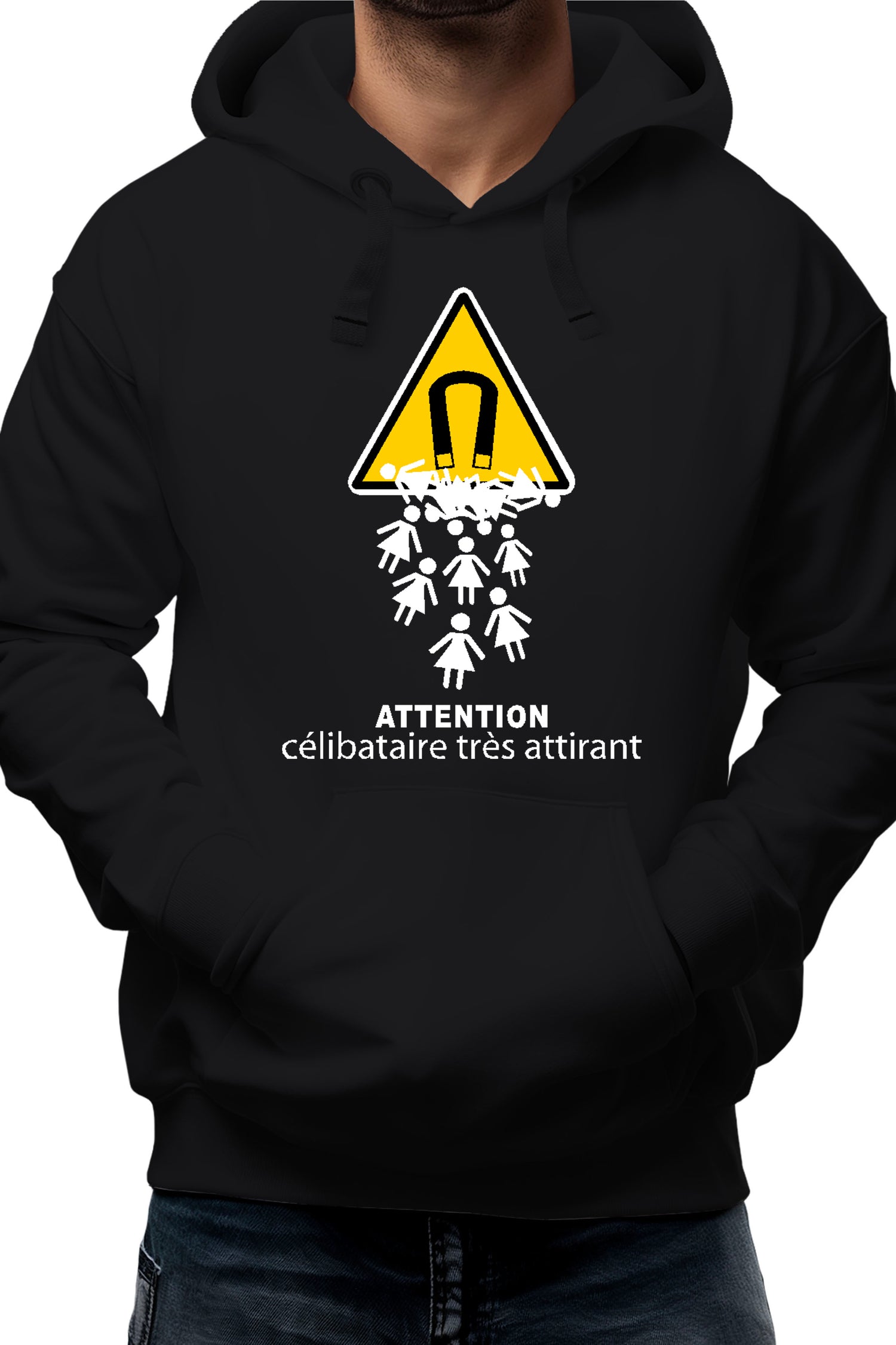 Sweat Adulte Attention célibataire très attirant