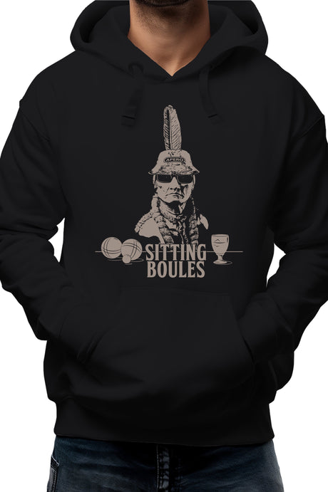 Sweat Adulte Sitting boules fait l'apéro